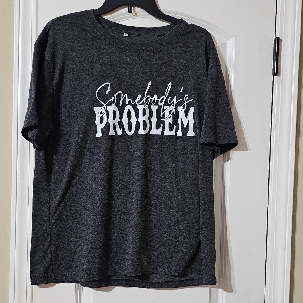 Women's Charcoal Gray Graphic T-Shirt
